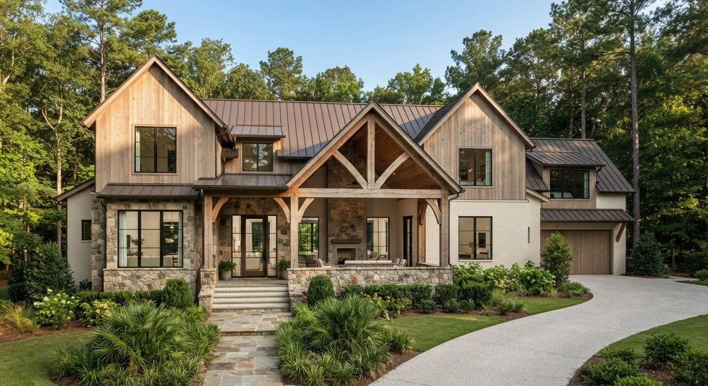 Modern Barn home rendering