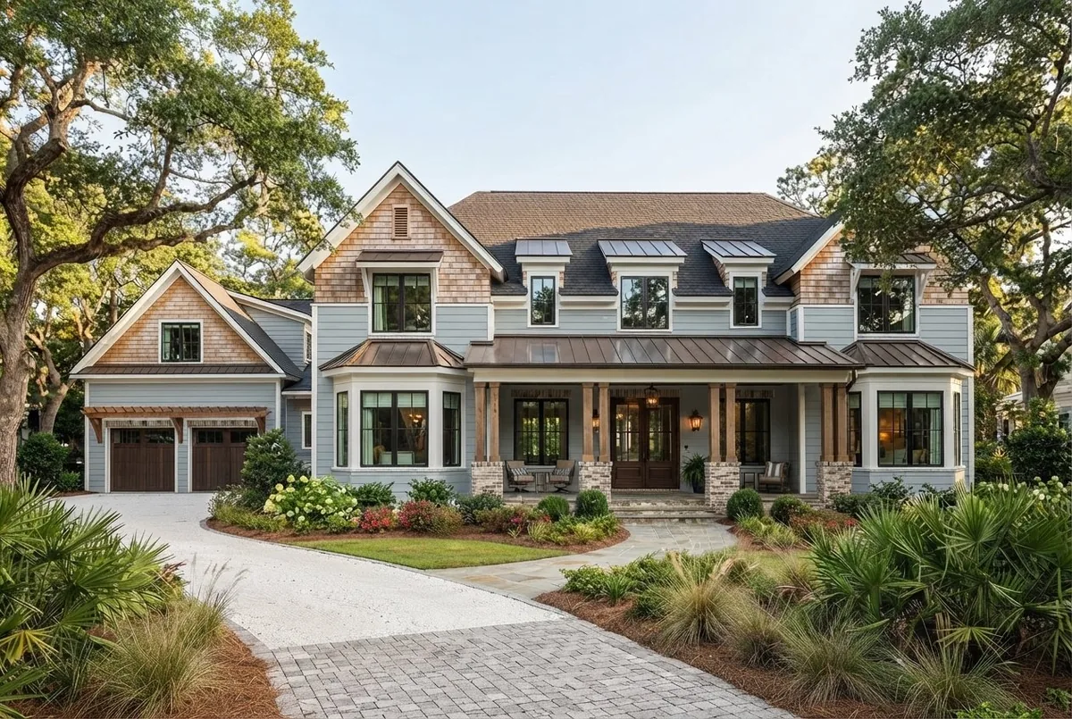 Lowcountry & Coastal home rendering