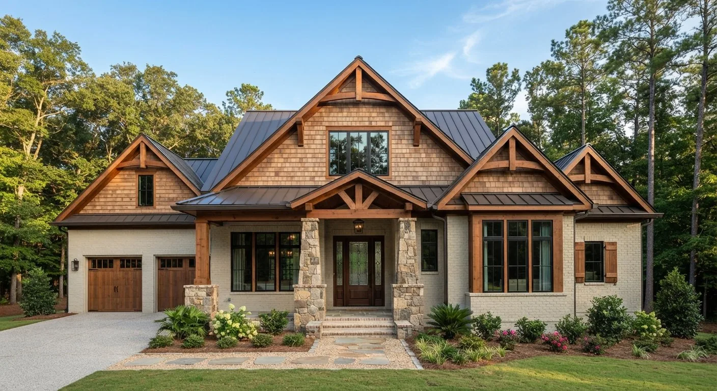 Mountain & Lodge home rendering