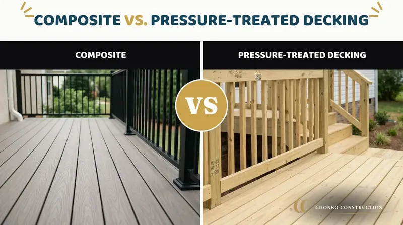 Composite vs. Pressure-Treated Decking