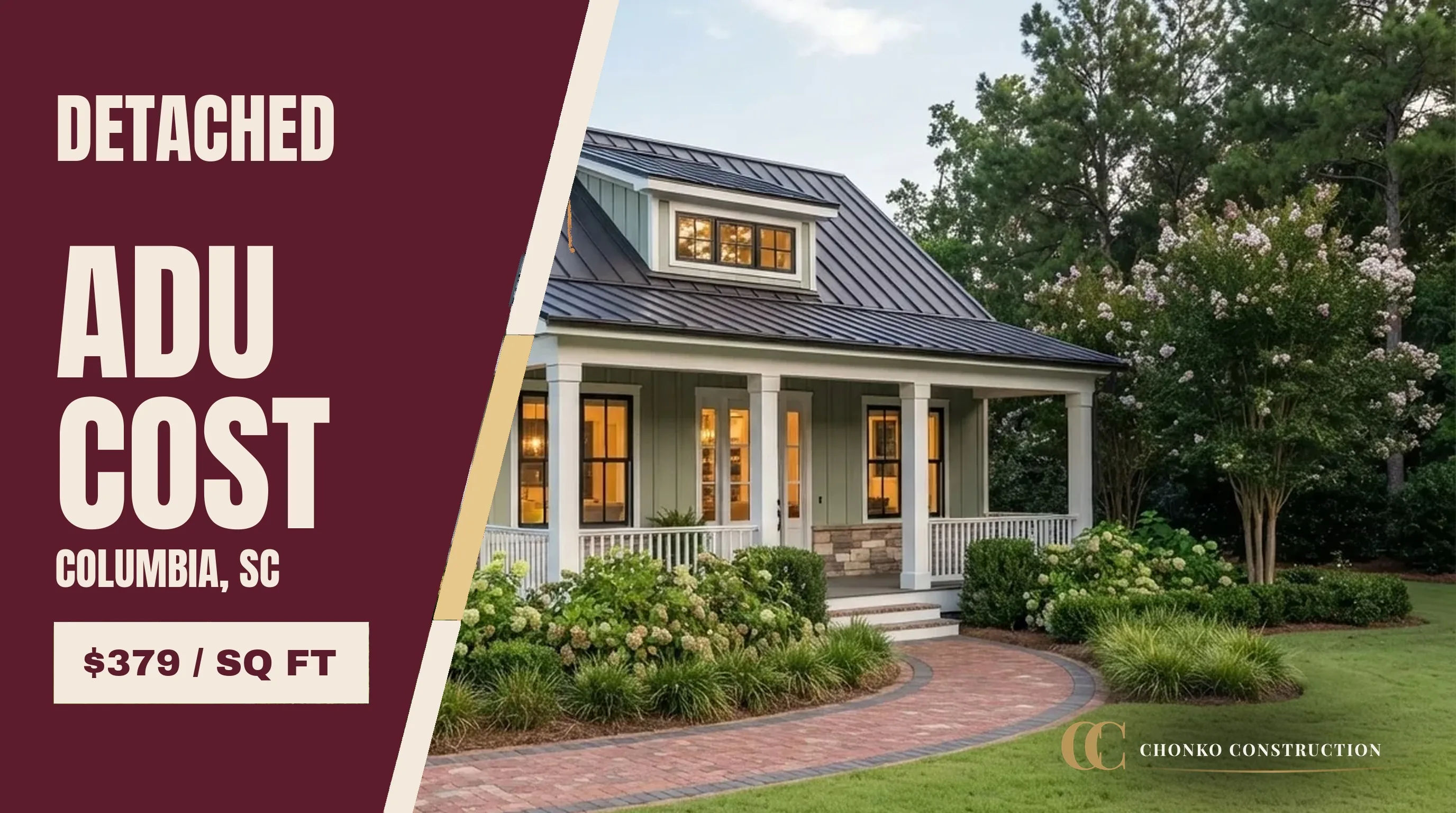Detached ADU Cost in Columbia, SC (2026 Accessory Dwelling Unit Guide)