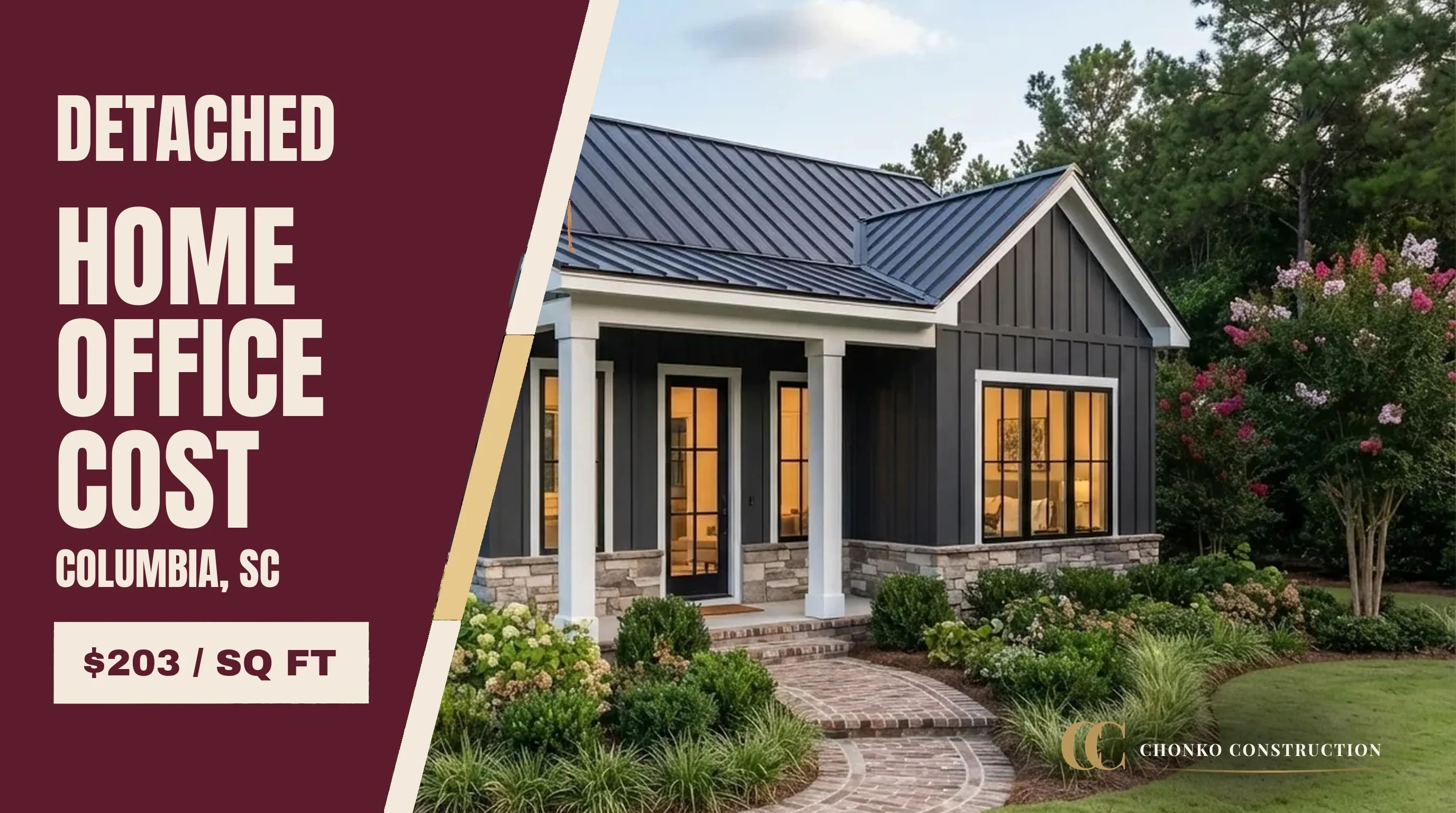 Detached Home Office Cost in Columbia, SC (2026 Backyard Studio Guide)