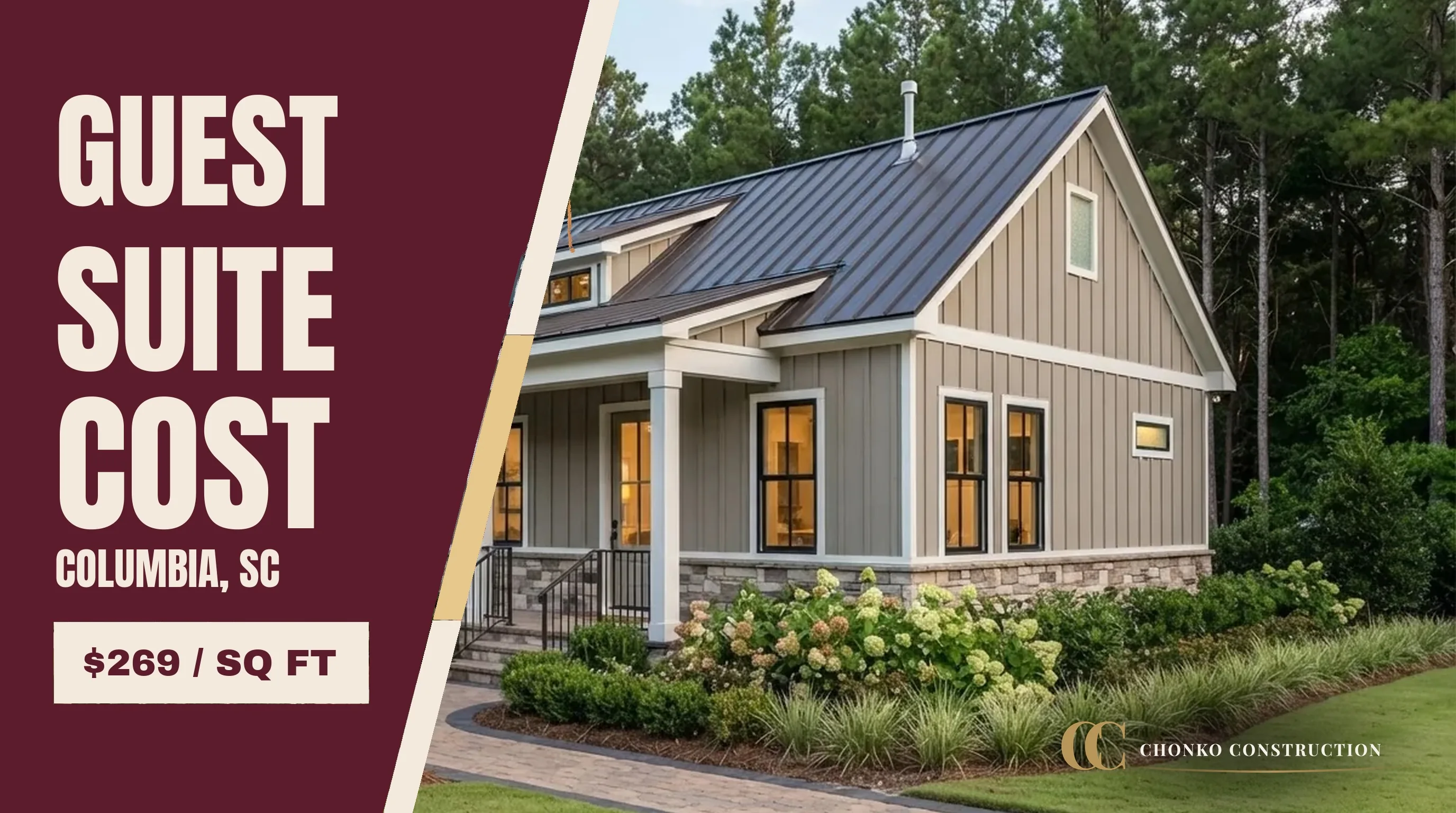 Guest Suite Cost in Columbia, SC (2026 Detached Guest House Guide)
