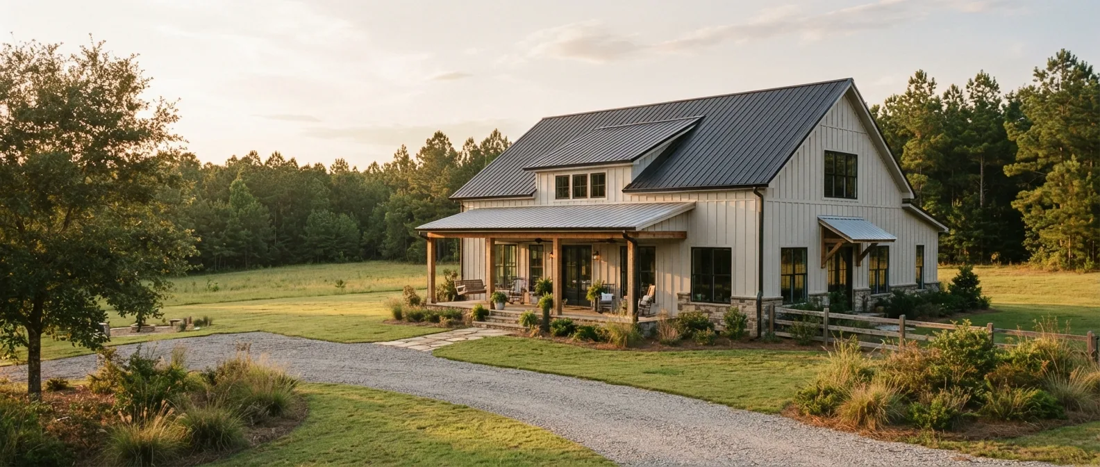 Pole-barn style structure in South Carolina