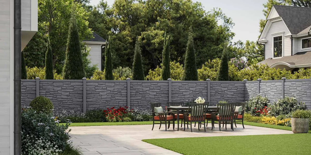 Boulder vinyl fence