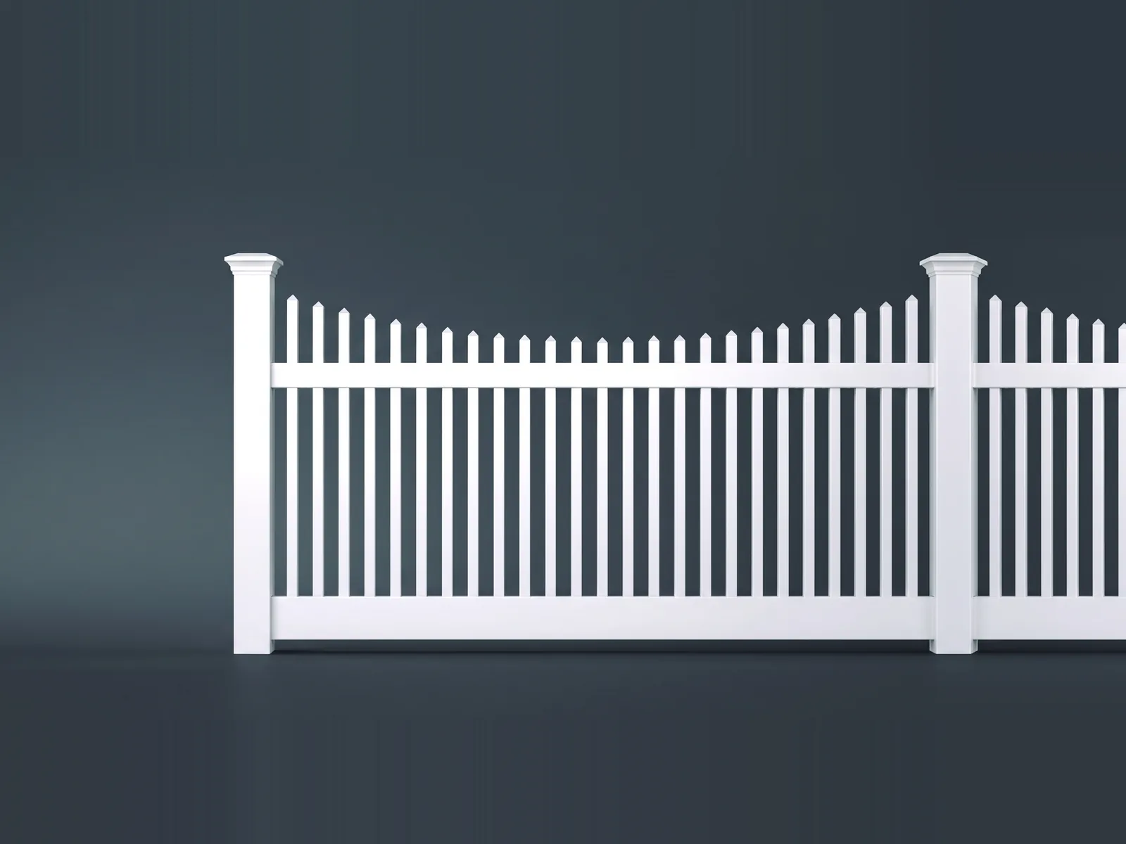 Cape Cod vinyl picket fence by Catalyst Fence Solutions, installed by Chonko Construction in Columbia, SC
