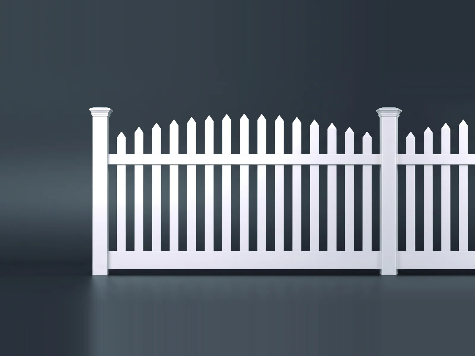 Nantucket vinyl picket fence by Catalyst Fence Solutions, installed by Chonko Construction in Columbia, SC