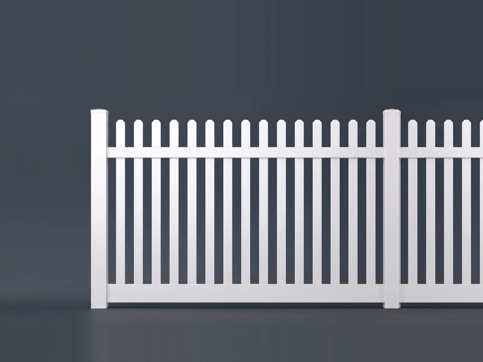 Rockport vinyl picket fence by Catalyst Fence Solutions, installed by Chonko Construction in Columbia, SC