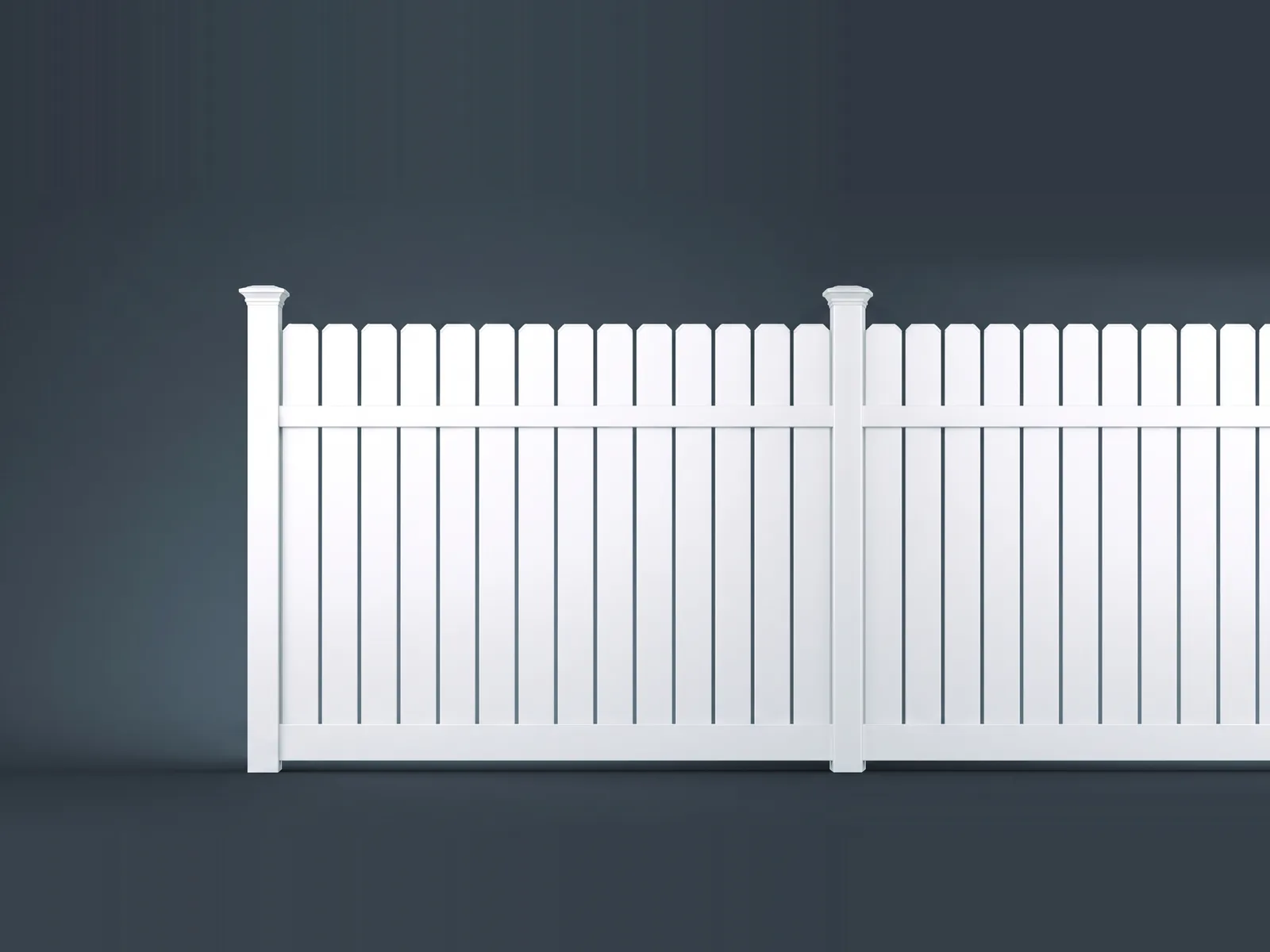 Sarasota vinyl semi-private fence by Catalyst Fence Solutions, installed by Chonko Construction in Columbia, SC