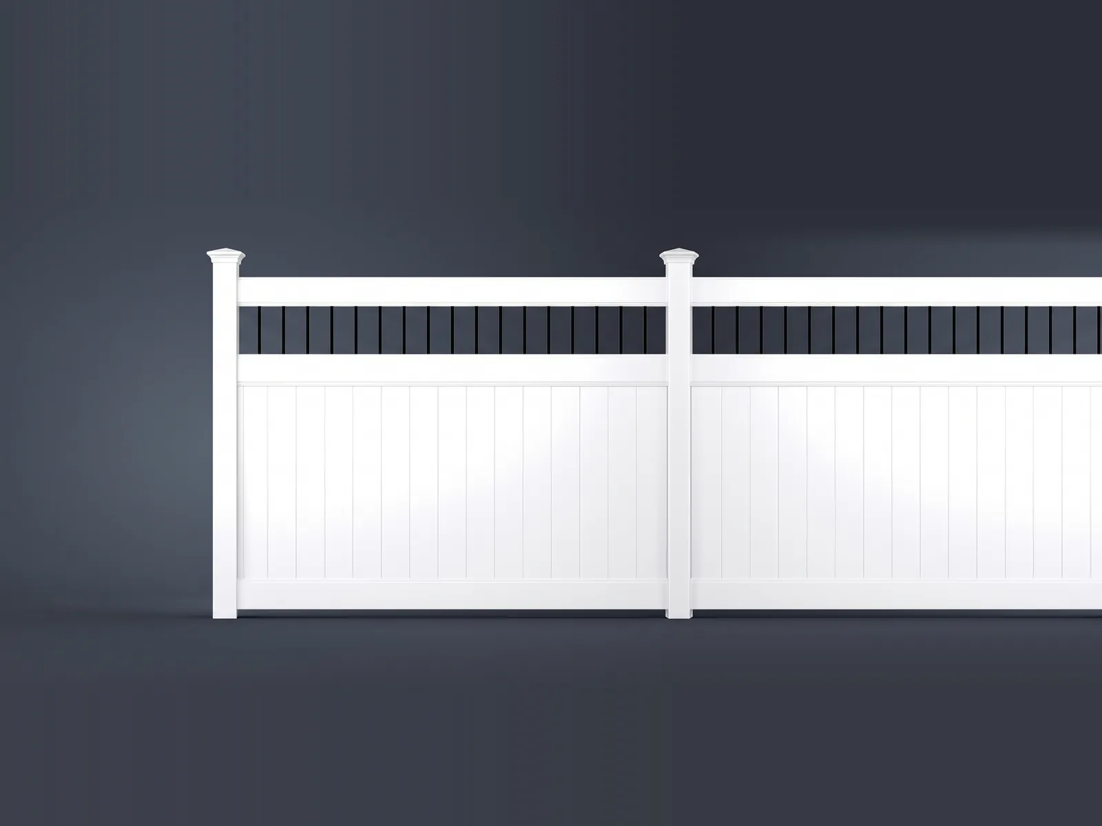 Stockton aluminum and vinyl privacy fence by Catalyst Fence Solutions, installed by Chonko Construction in Columbia, SC