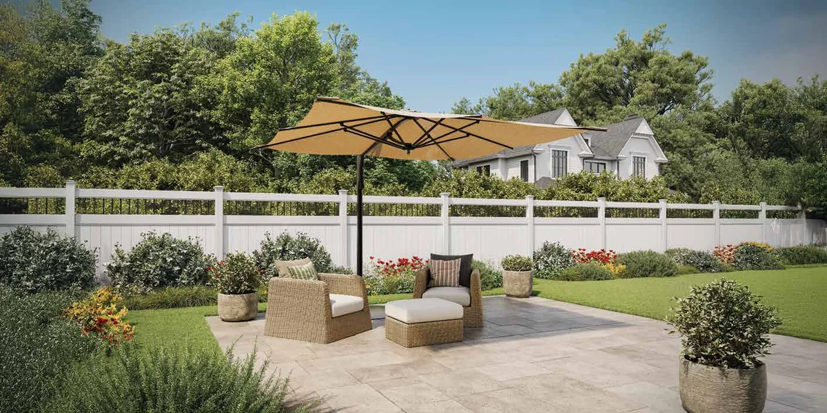 Stockton vinyl fence