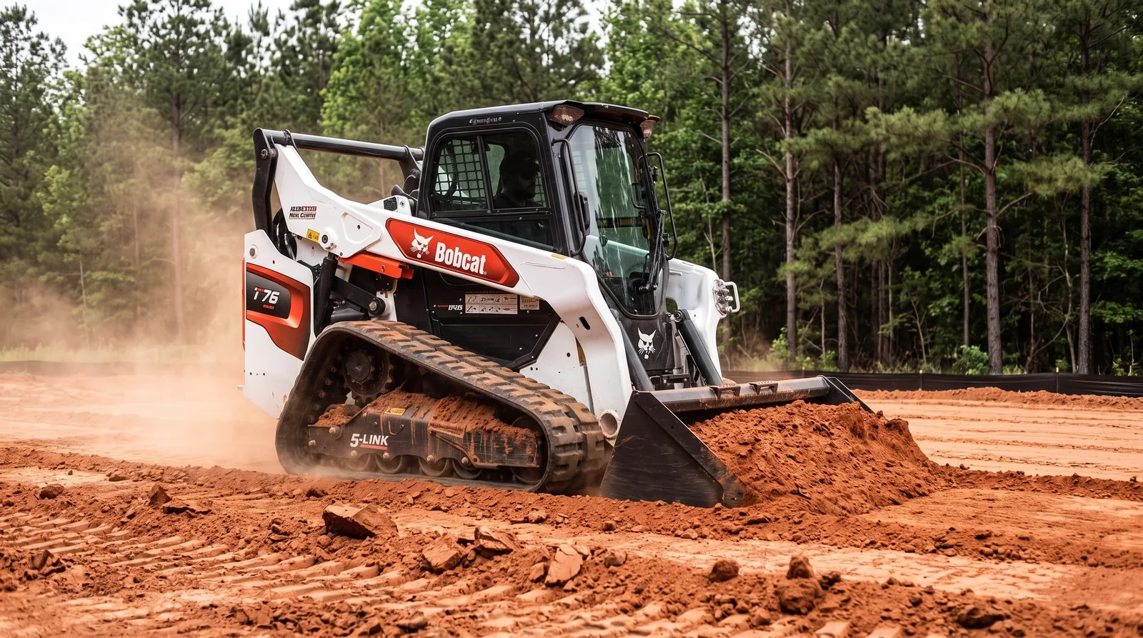 Dozer cutting a Midlands lot to grade for a new build
