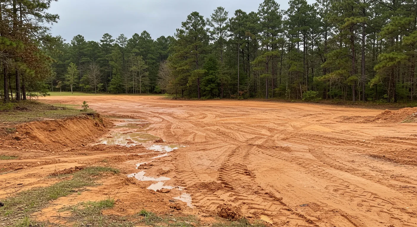 Pre-construction site evaluation on a residential lot