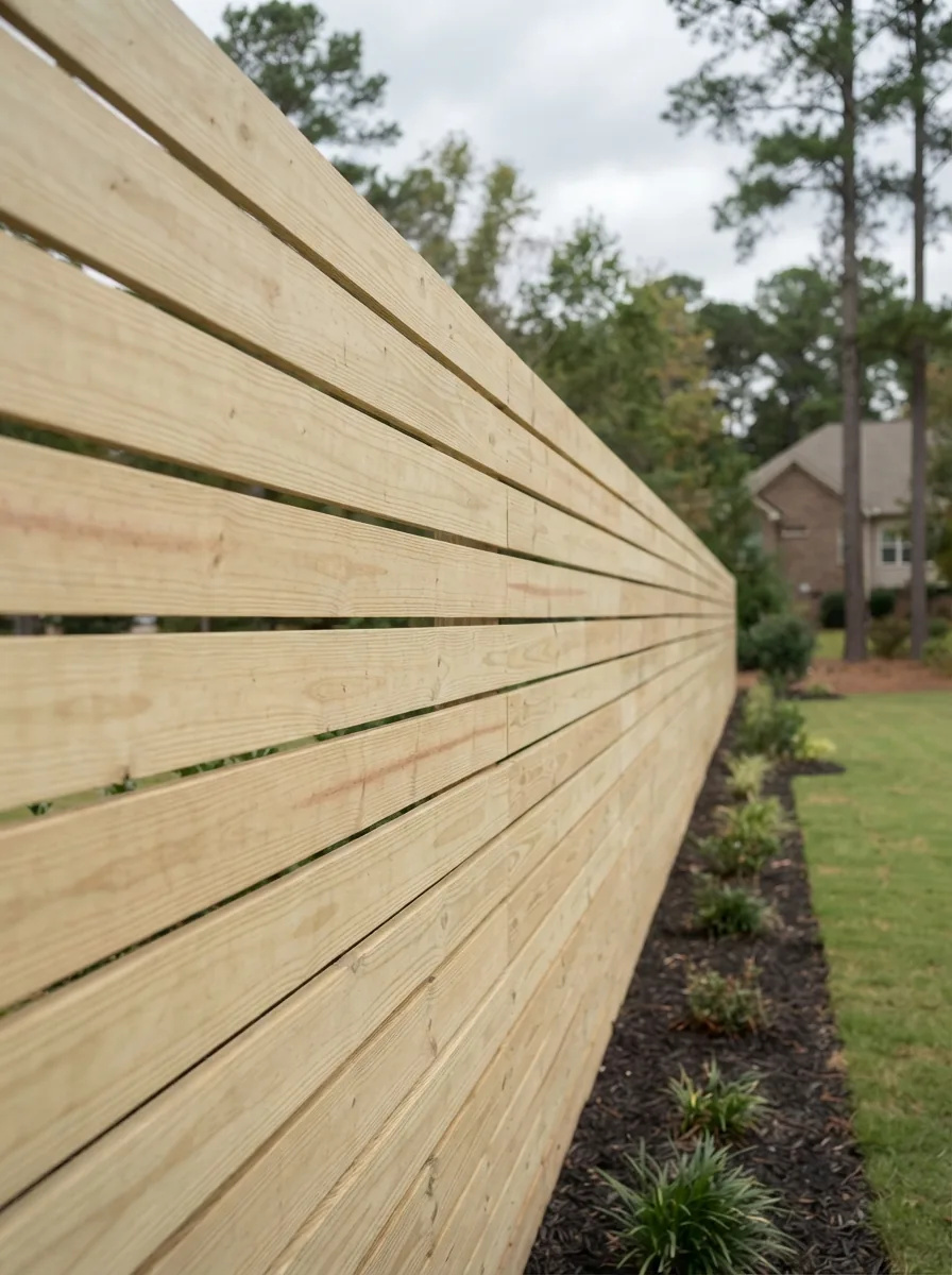 Modern horizontal slat