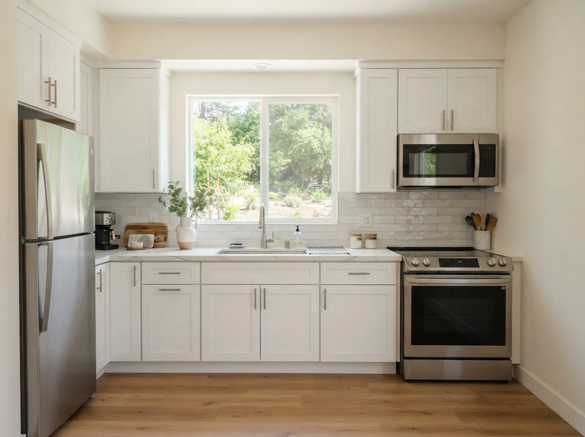 Full kitchen in a detached accessory dwelling unit